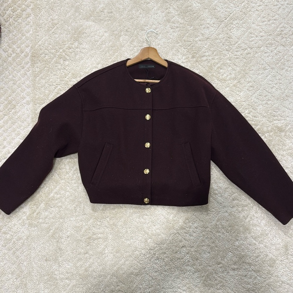 Zara Burgundy Jacket